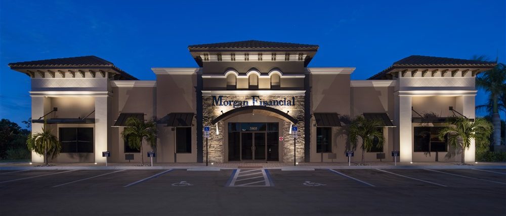 Morgan Financial Office at Night Morgan Financial History: Current Building